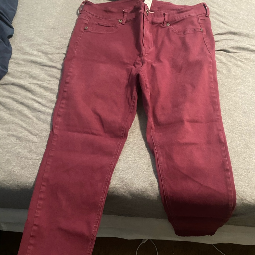 Colored skinny jeans